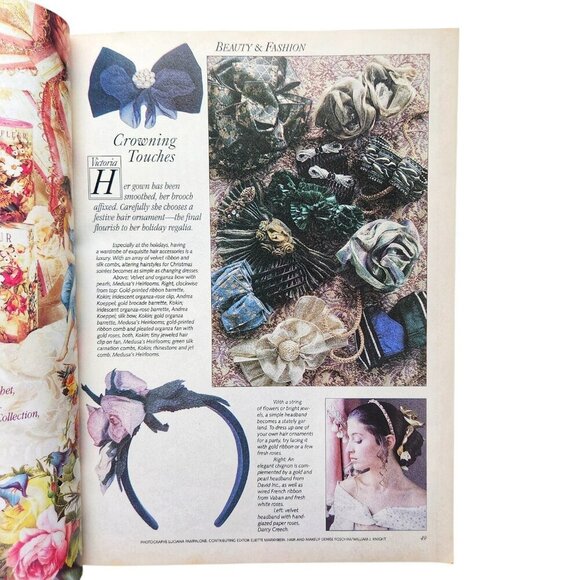 Vintage Victoria Magazine (Dec 1990) | Christmas Issue | Fair Condition - Picture 8 of 13
